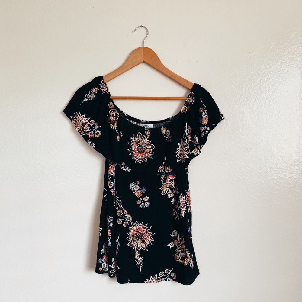 Old Navy Floral Off The Shoulder Top